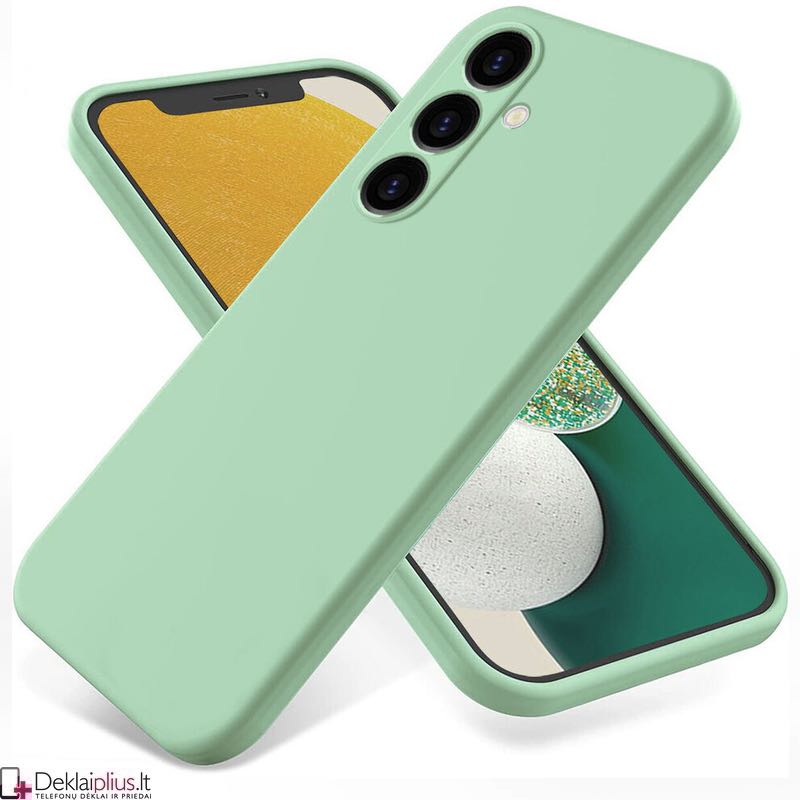 Liquid Air silikoninis šviesiai žalias dėklas - su kameros apsauga (Samsung A05S) Liquid Air silikoninis šviesiai žalias dėklas - su kameros apsauga (Samsung A05S)